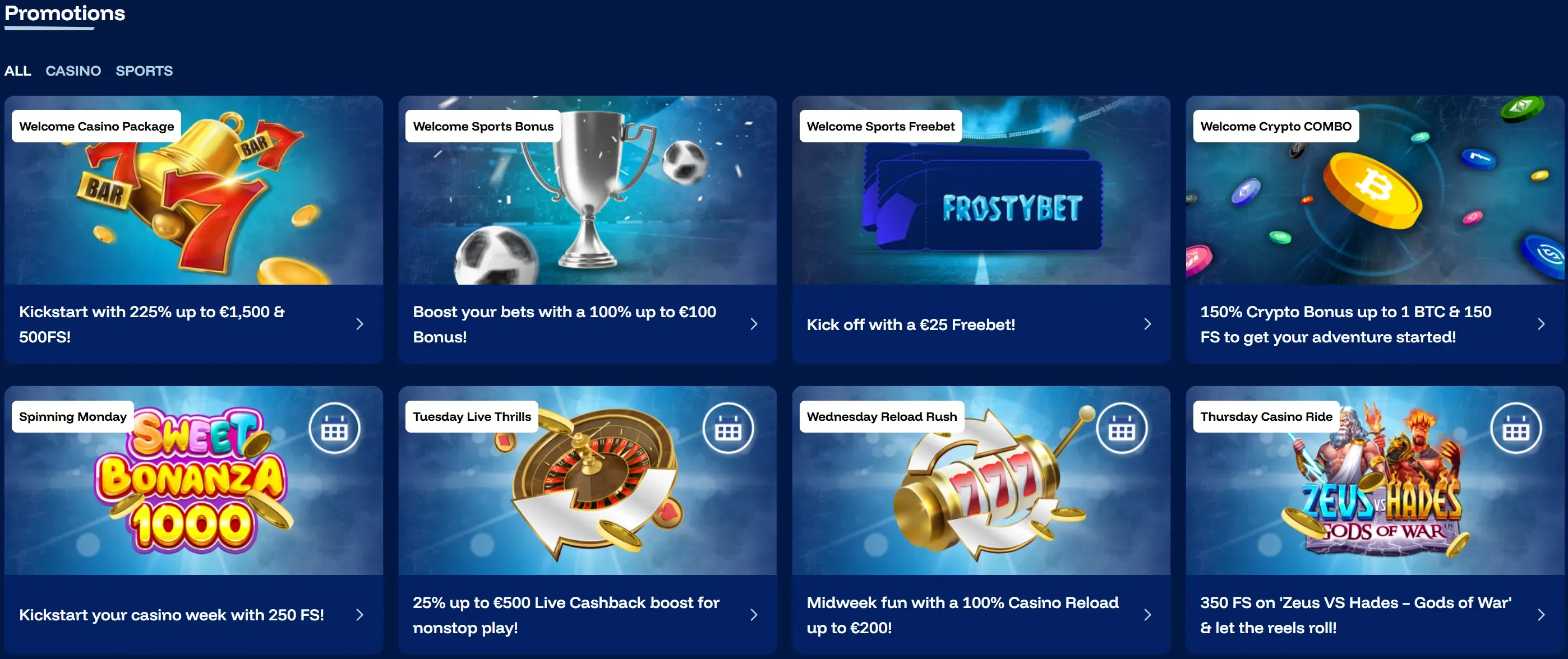 betfrost casino promotions