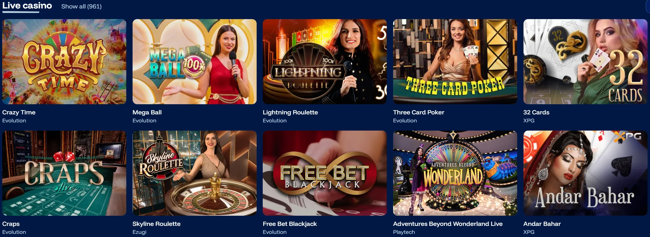 betfrost live casino